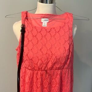 Coral Maternity Dress